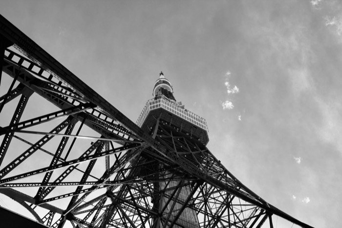 Tokyo tower from below, Tokyo. 2025
